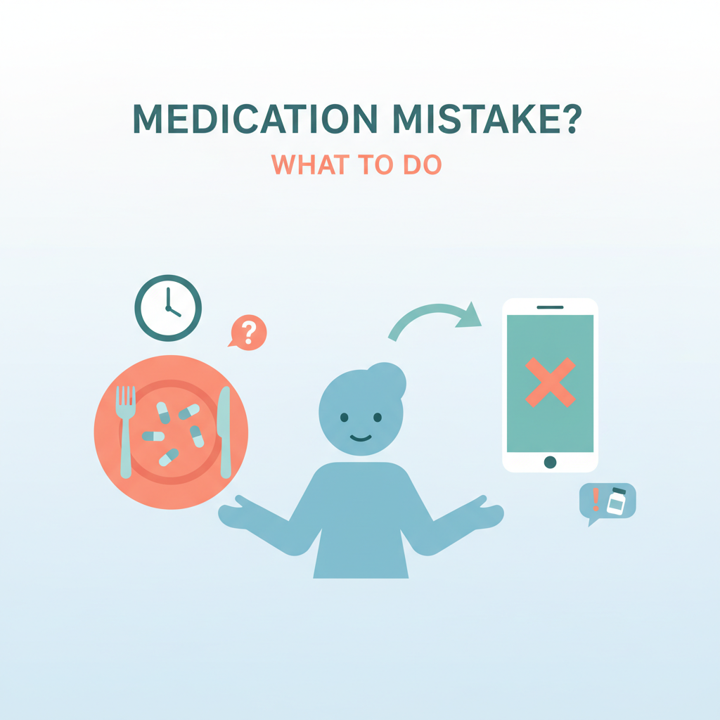 What to do if you took medication with food instead of empty stomach