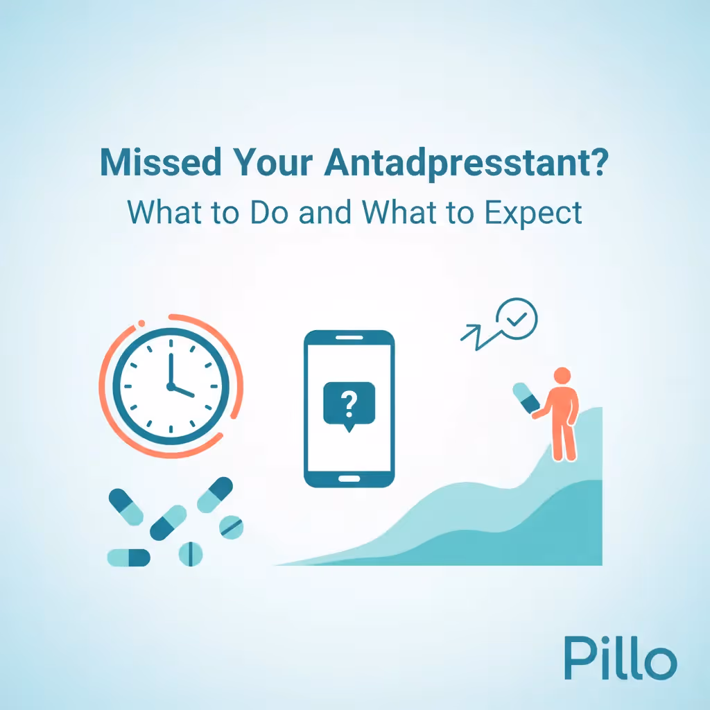 Missed your antidepressant SSRI medication - what to do guide