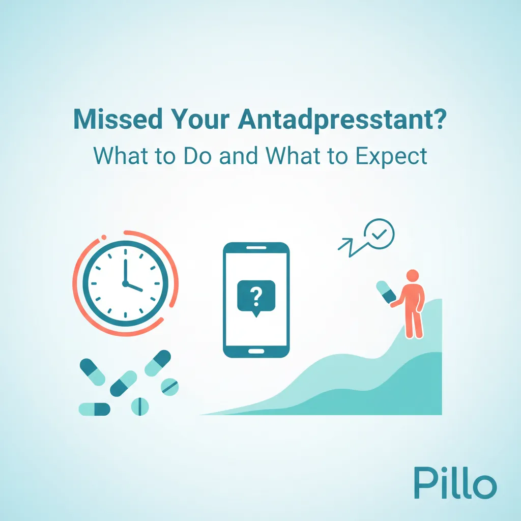 Missed your antidepressant SSRI medication - what to do guide