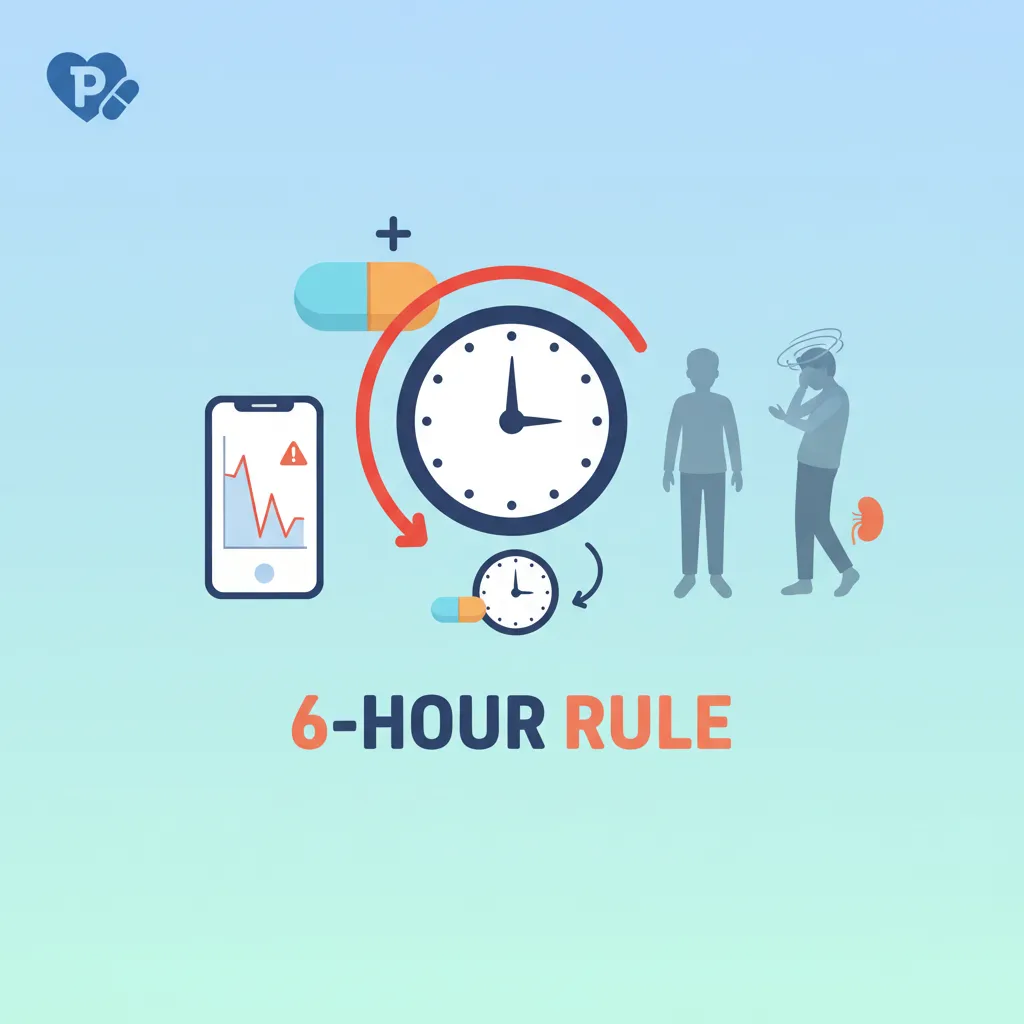 Extra lisinopril for high BP: 6-hour hypotension risk timeline