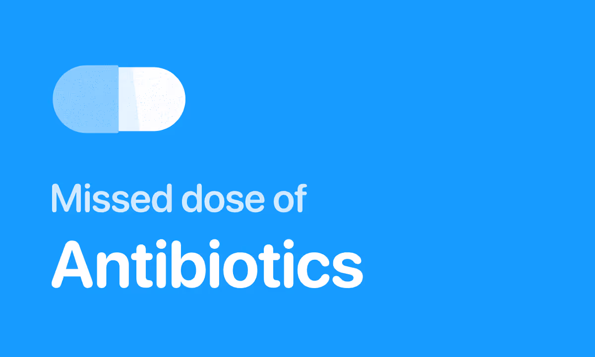 Missed an Antibiotic Dose? What Happens & What to Do (3-24 Hours)