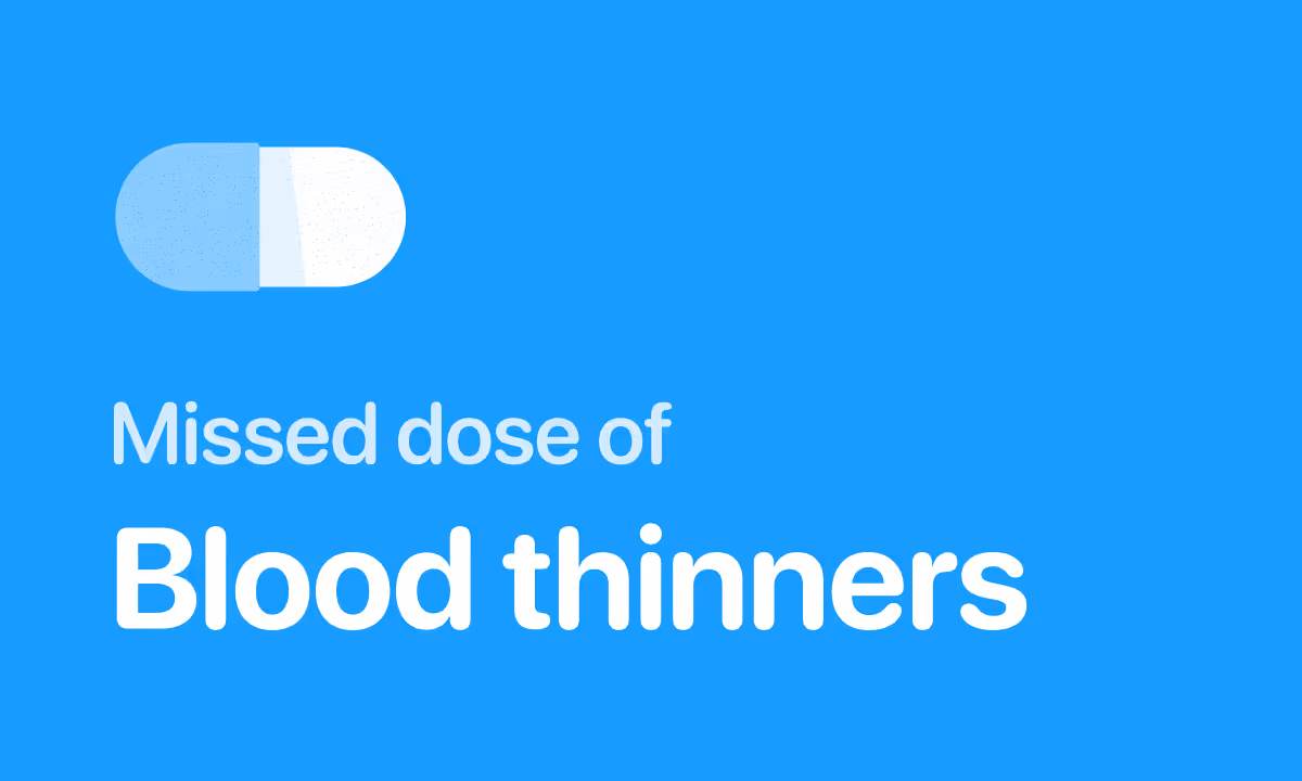 Missed blood thinner and stroke risk: what one skipped dose means