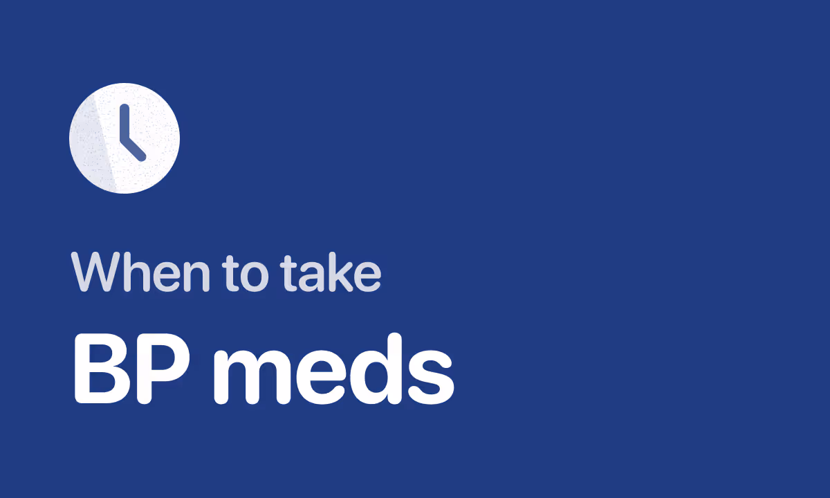 Switching Blood Pressure Medication Times: The 1-Week Plan
