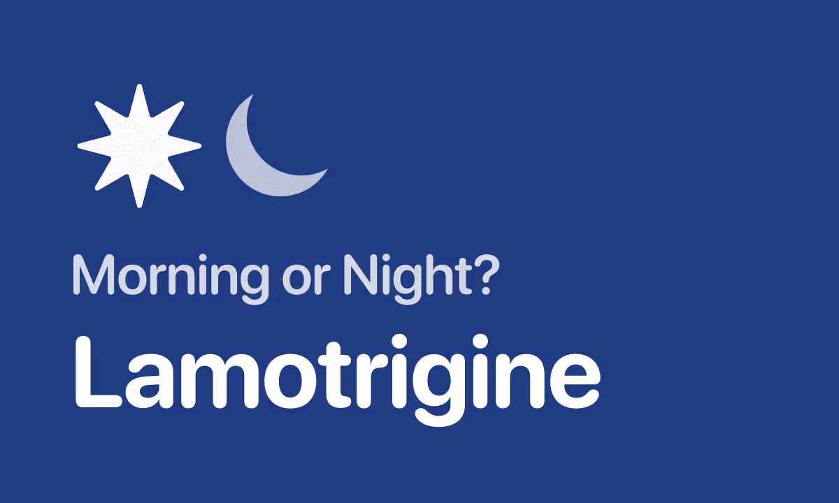 Lamictal (Lamotrigine) Morning or Night? Why Bipolar and Epilepsy Need Different Timing