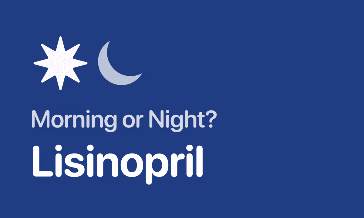 Lisinopril Morning or Night? Why the Bedtime Rule Doesn't Apply
