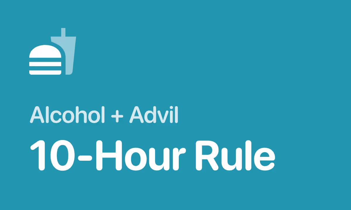 Advil and Alcohol: The 10-Hour Rule for Ibuprofen After Drinking