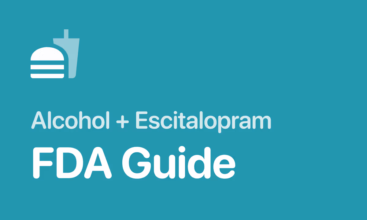 Lexapro and Alcohol: What the FDA Actually Says (2026)