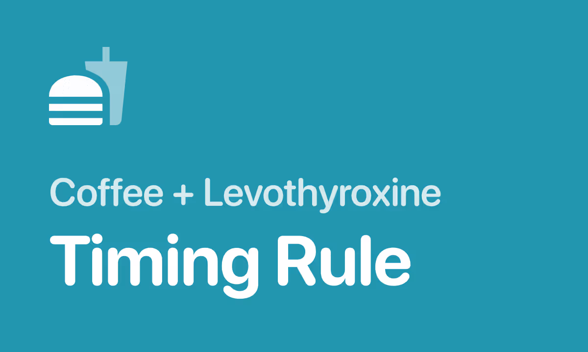 Levothyroxine Timing: The Coffee Rule + Empty Stomach Guide