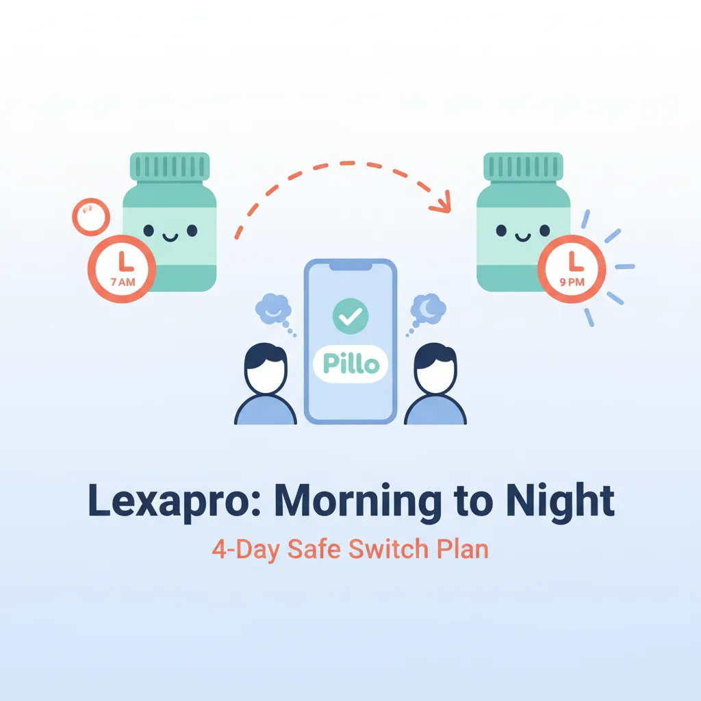 How to Switch Lexapro From Morning to Night Safely