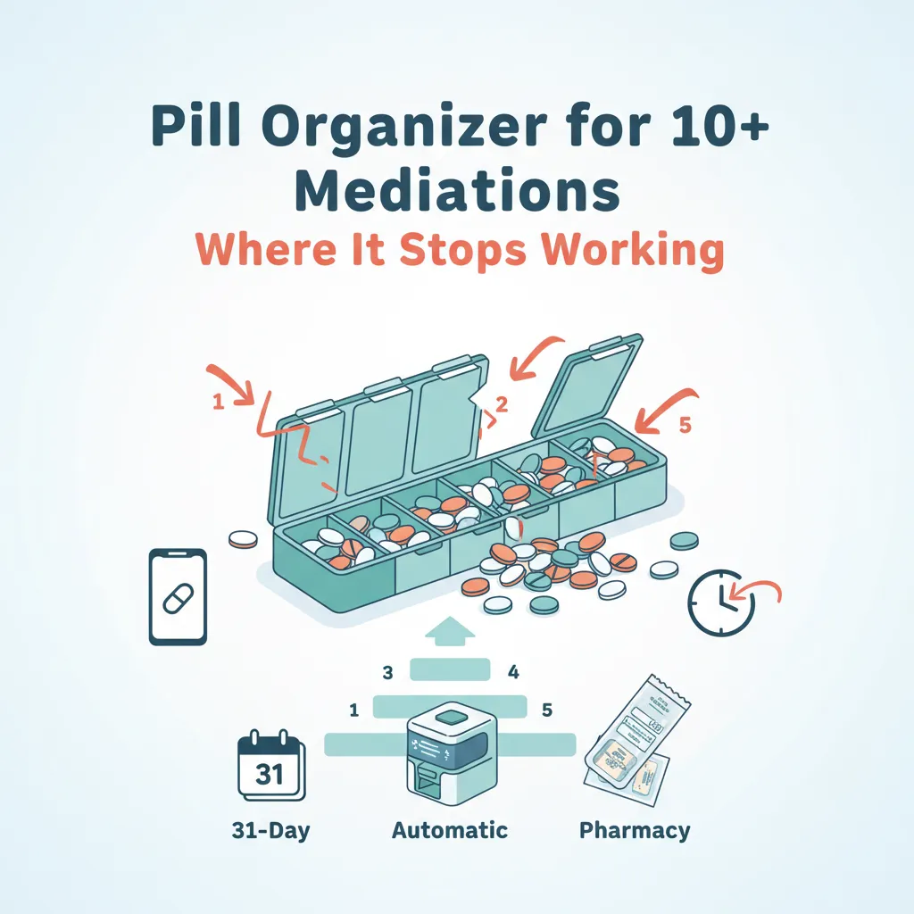 Pill Organizer for 10+ Medications thumbnail