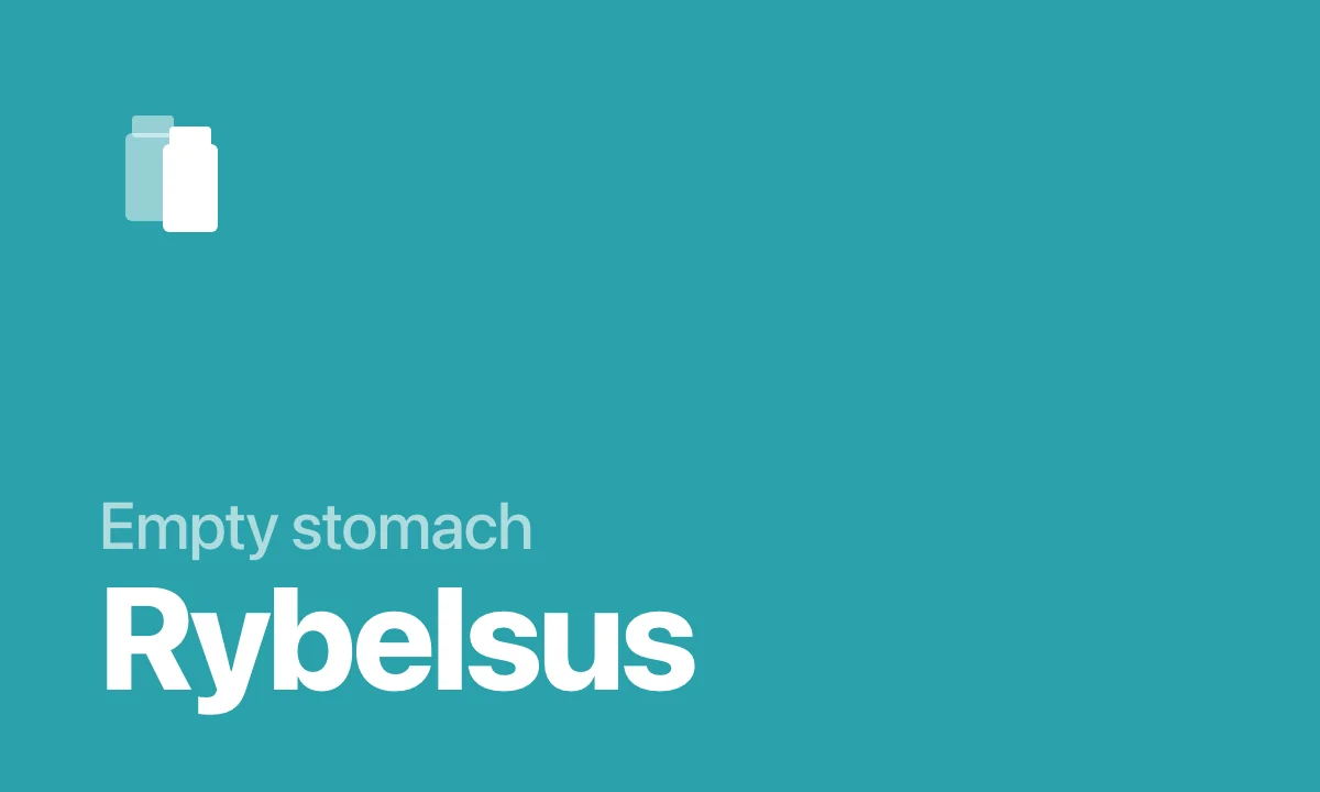How long after taking Rybelsus can you eat