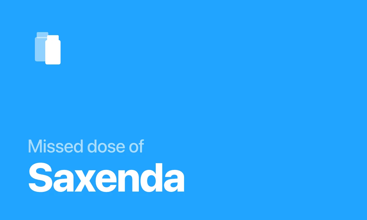 Missed dose of Saxenda