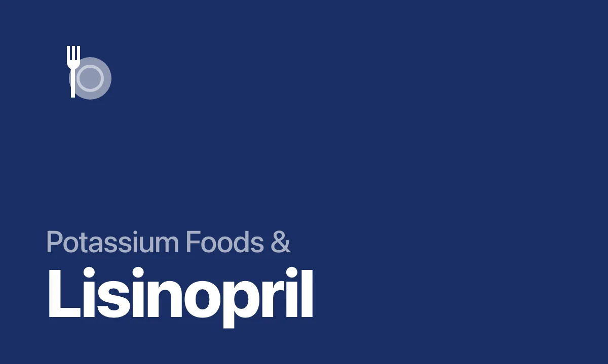Potassium Foods & Lisinopril