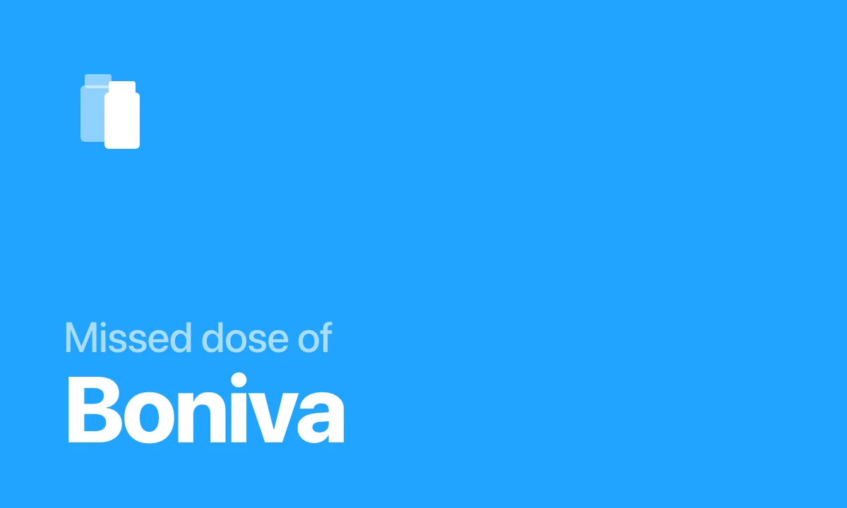 Missed dose of Boniva