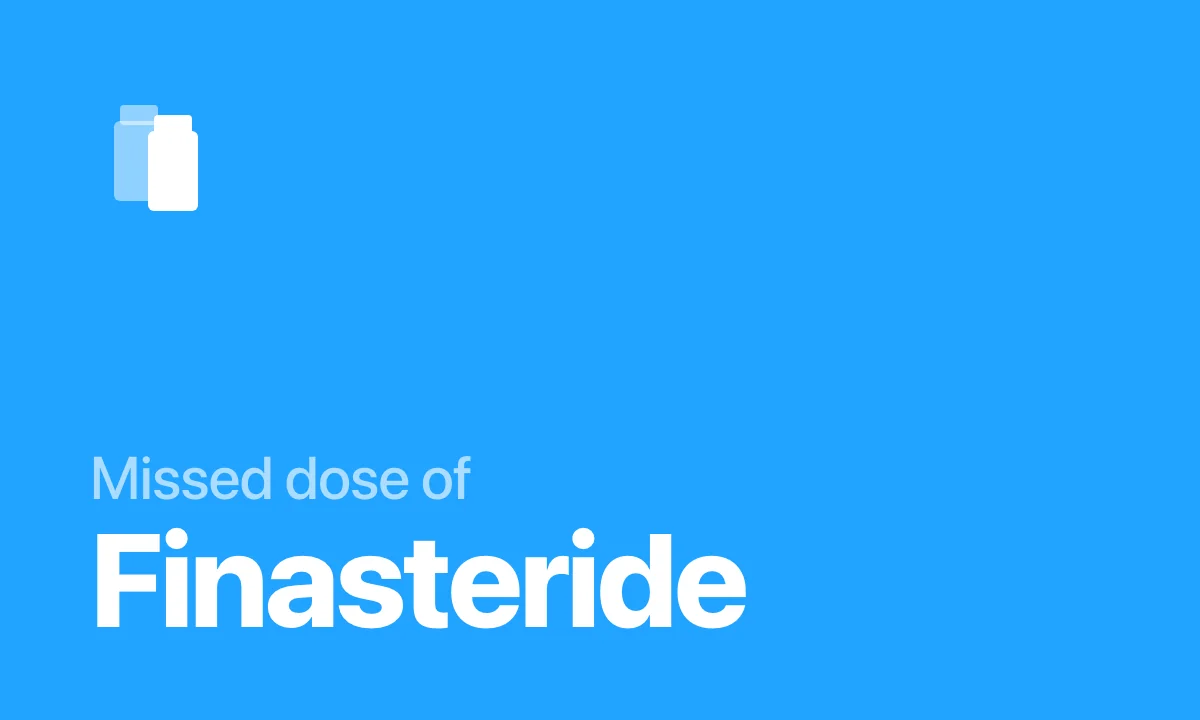 Missed dose of Finasteride
