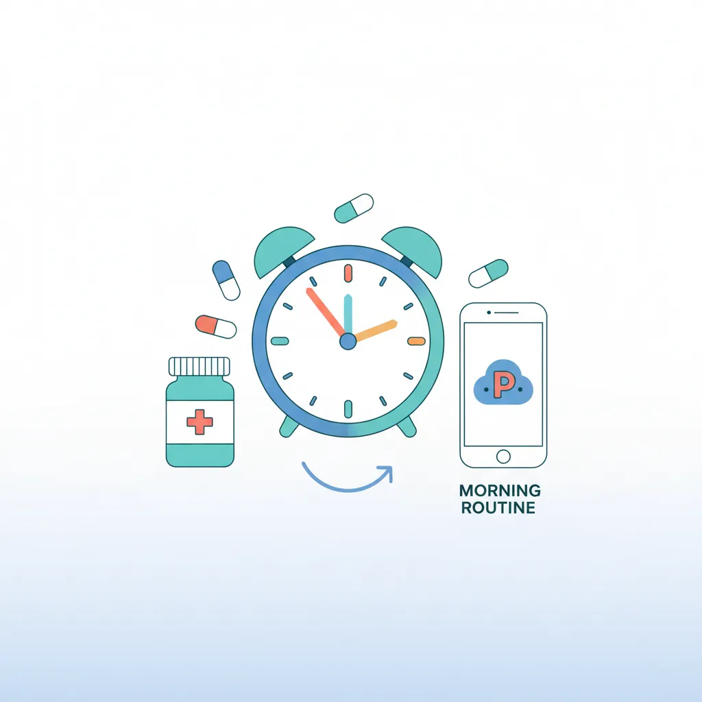 Morning medication with irregular wake times