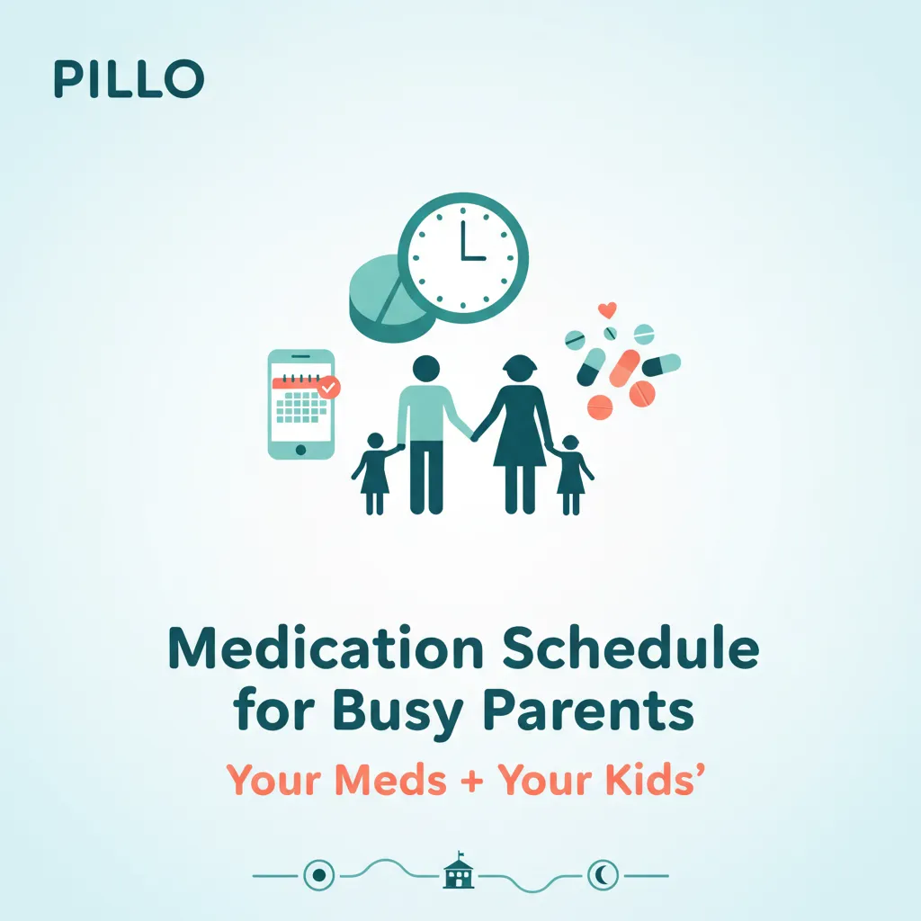 Medication schedule for busy parents and their kids