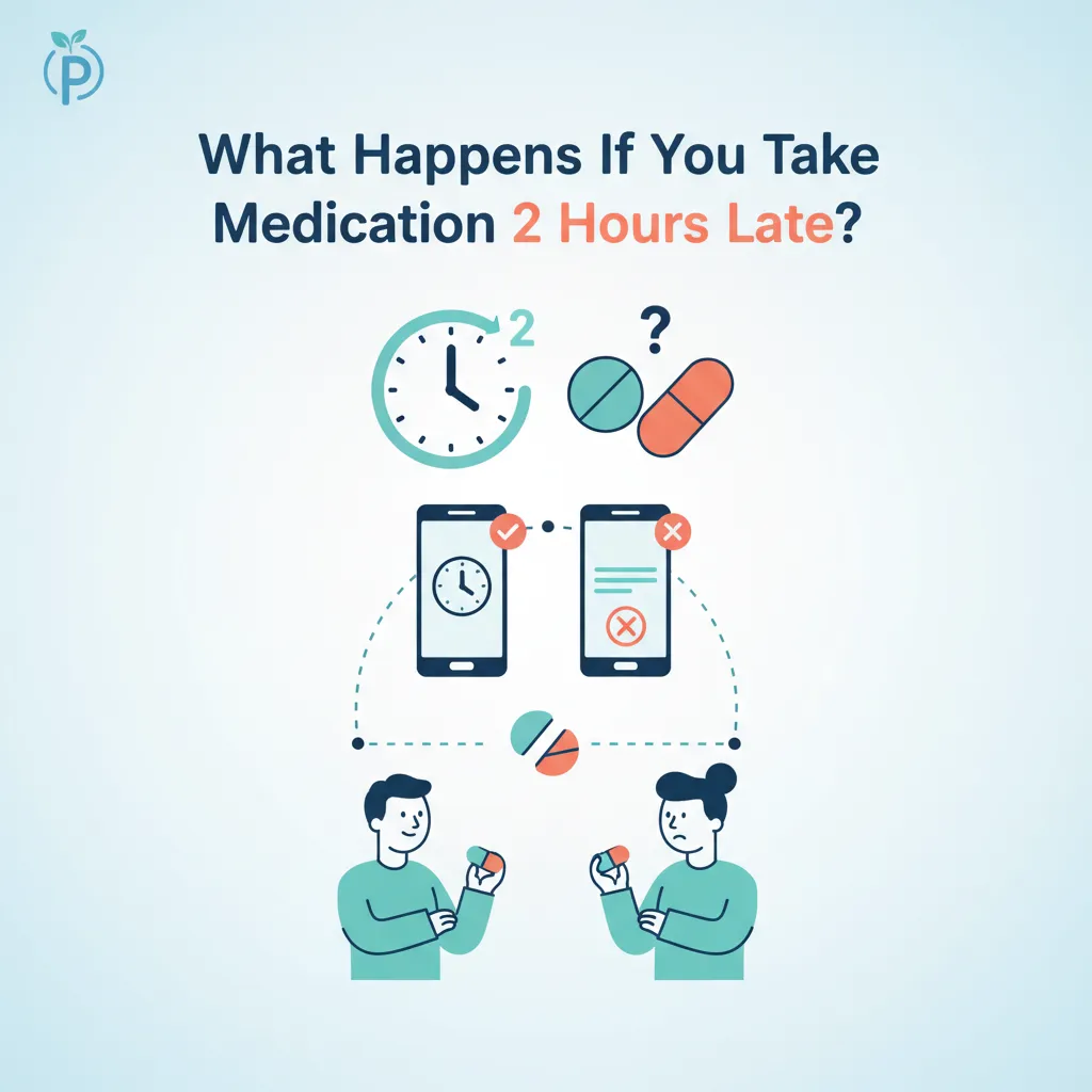 Taking medication two hours late