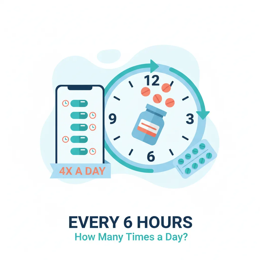 Every 6 hours (Q6H) medication schedule