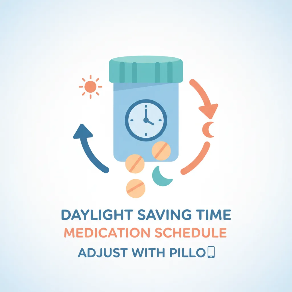 Adjusting a medication schedule for daylight saving time