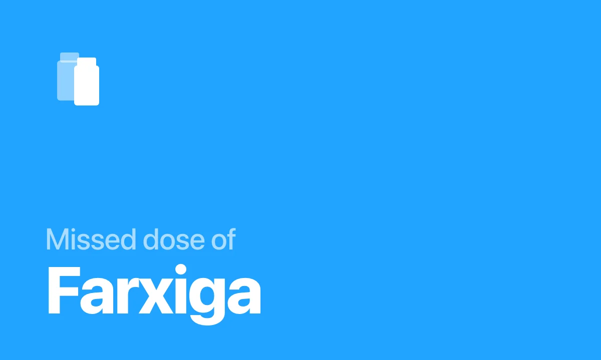 Missed dose of Farxiga
