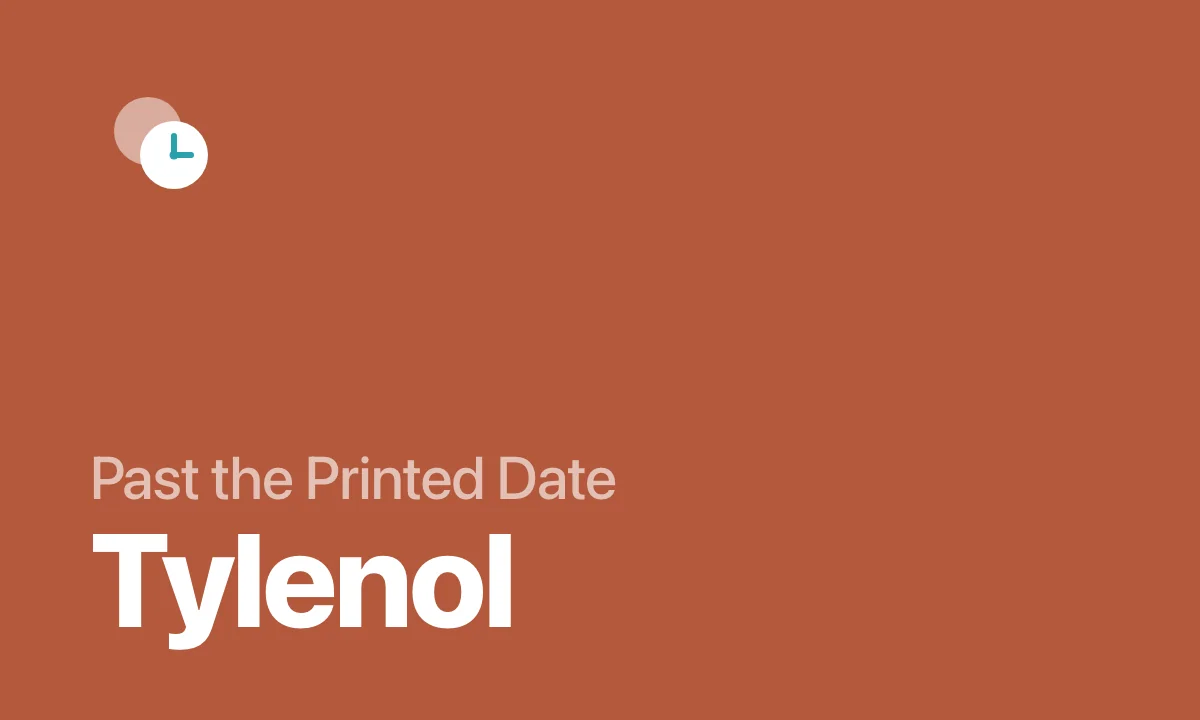 Past the Printed Date Tylenol