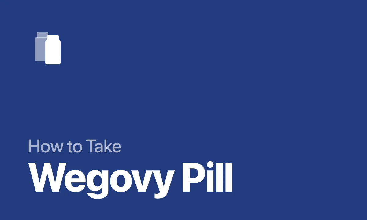How to Take Wegovy Pill