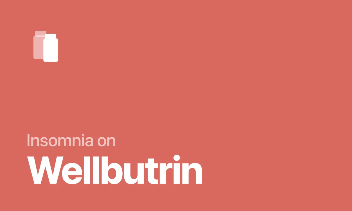 Insomnia on Wellbutrin