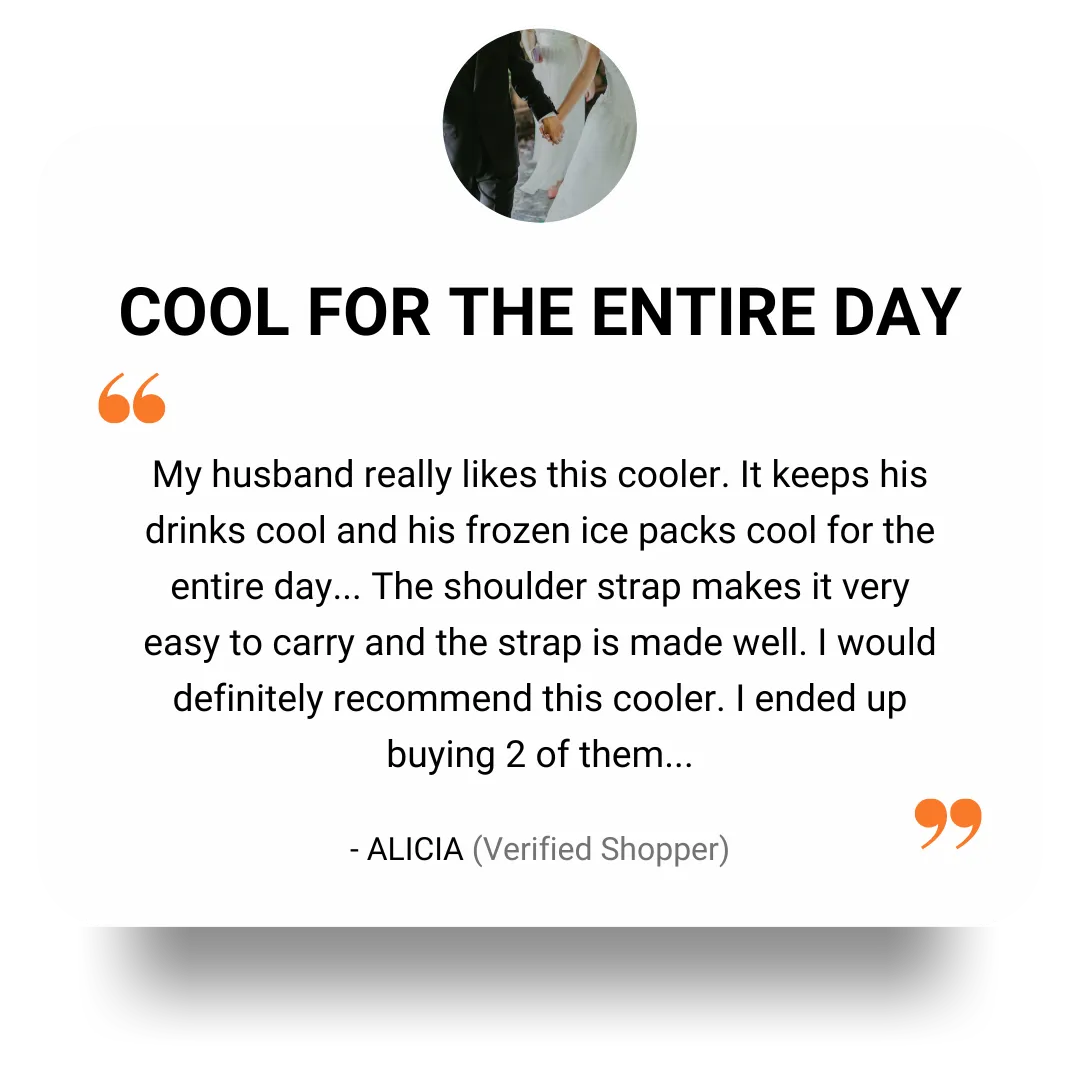 Klein Tools 55600 Tough Box Cooler review titled "cool for the entire day"