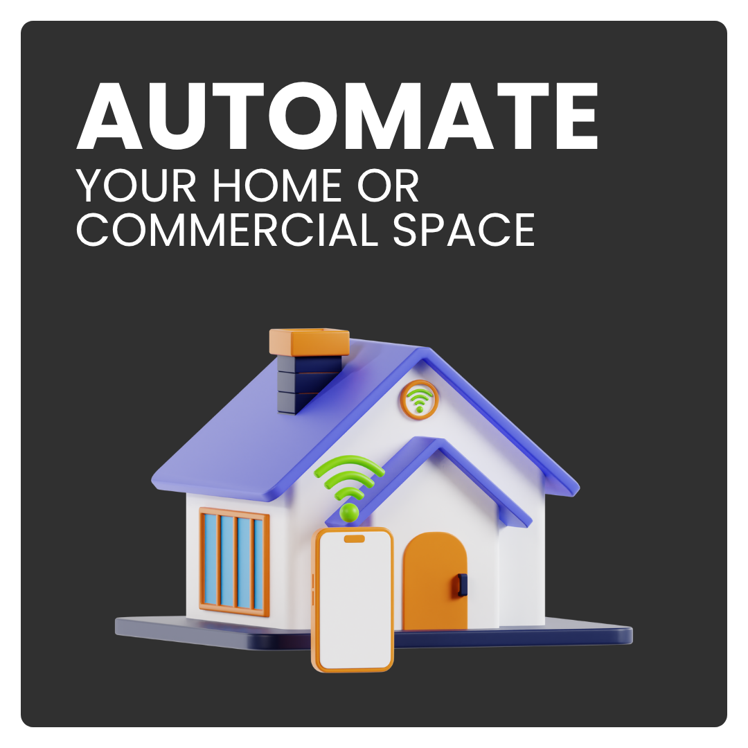 Click here for an illustration promoting home or commercial automation using smart technology.