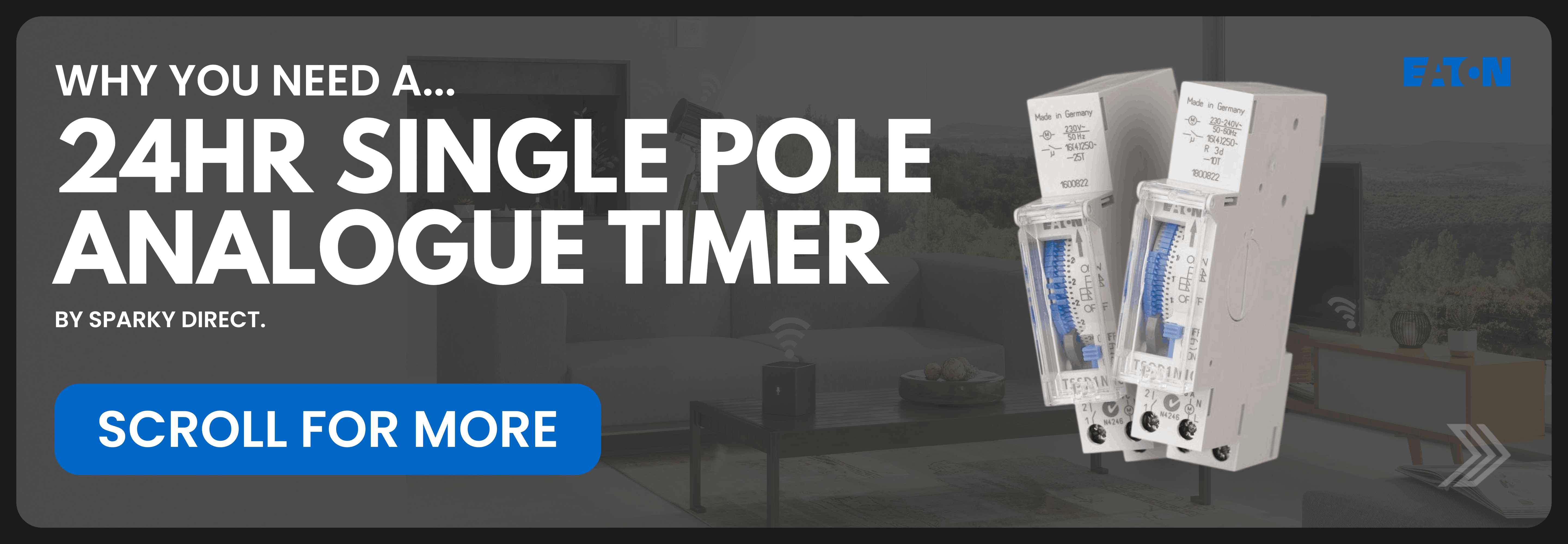 Click here to learn more about a 24-hour single pole timer by Sparky Direct.