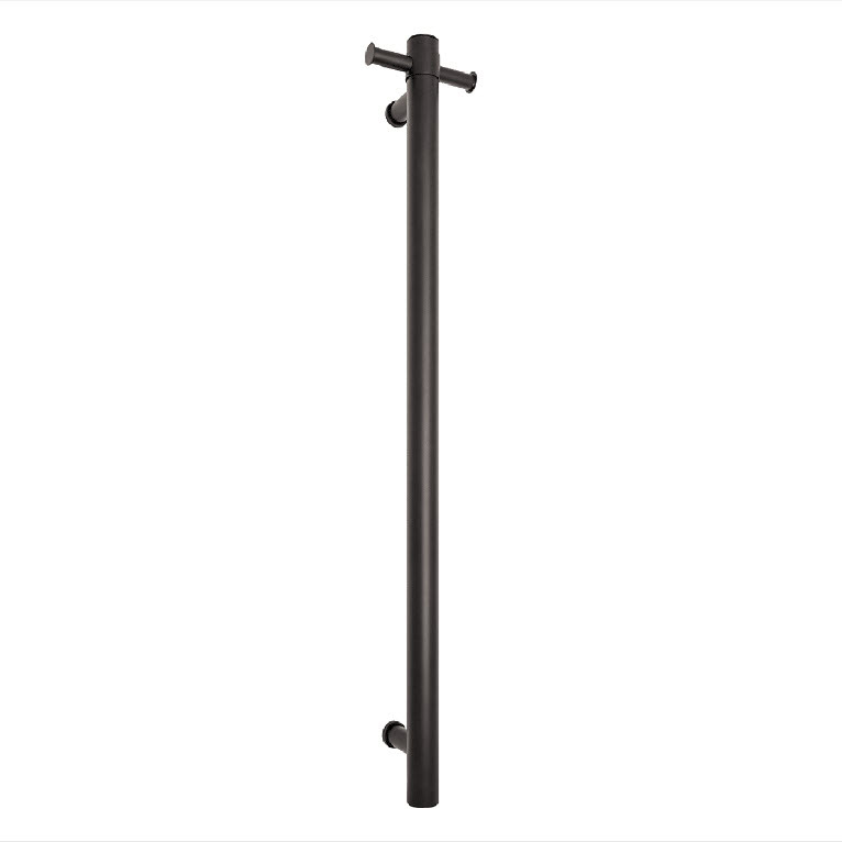 Click here for a black vertical towel warmer bar with mounting brackets, SKU VS900HB.