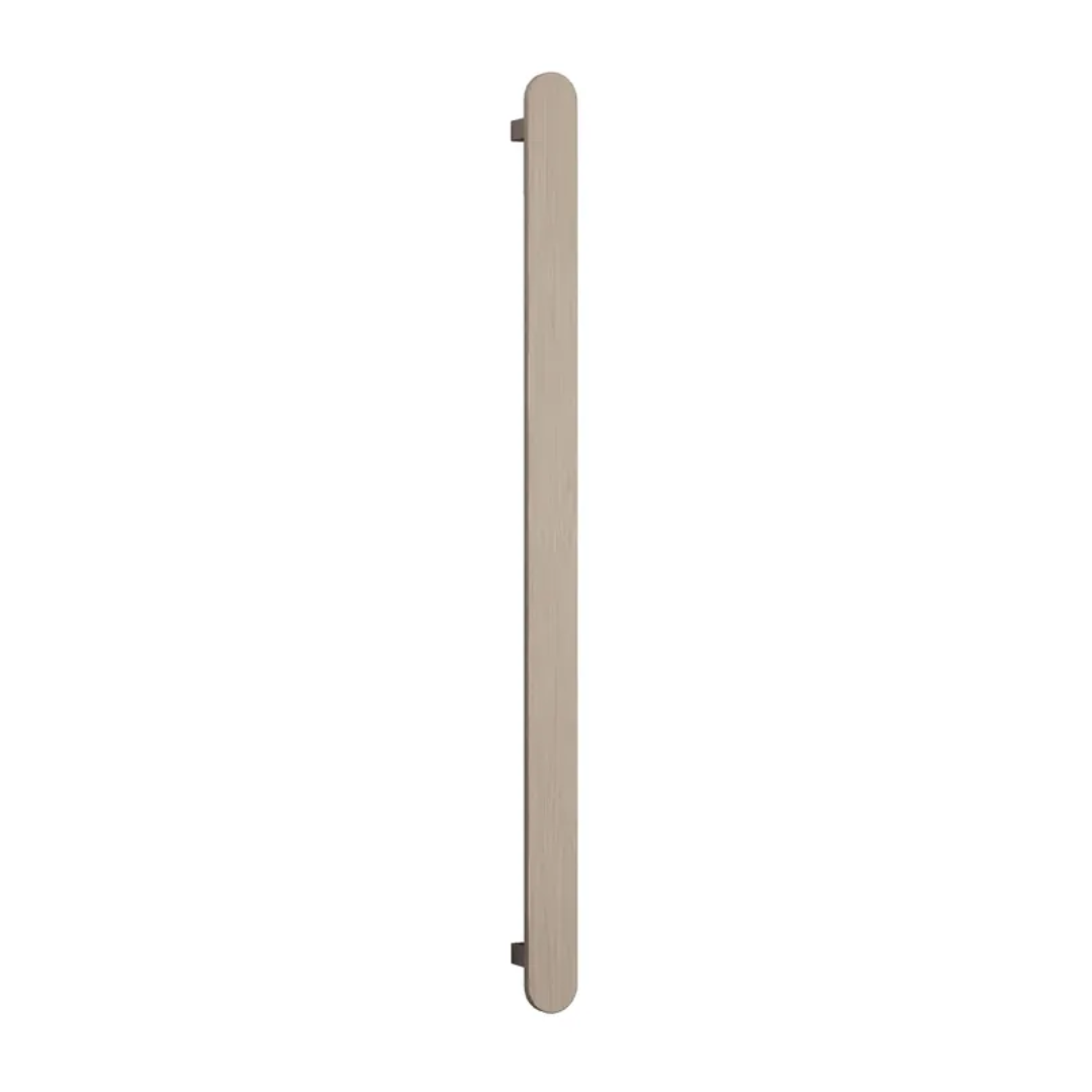 Click here for a vertical single-bar heated towel rail in brushed nickel finish, SKU VP900BN.