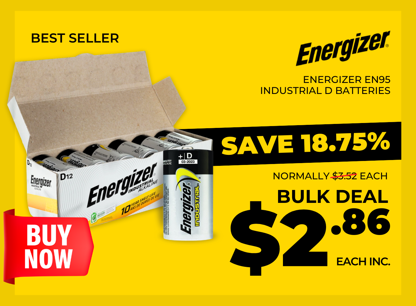 Click to shop the EN95 batteries with bulk buying deals.
