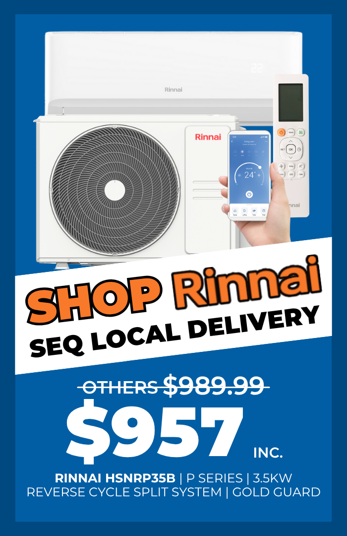 Click to shop the Rinnai HSNRP35B air conditioner. 