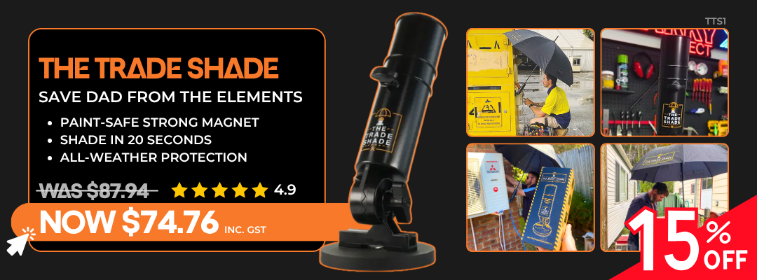 The Trade Shade umbrella on sale for $74.76, 15% off, with magnetic base, fast setup, and all-weather protection.