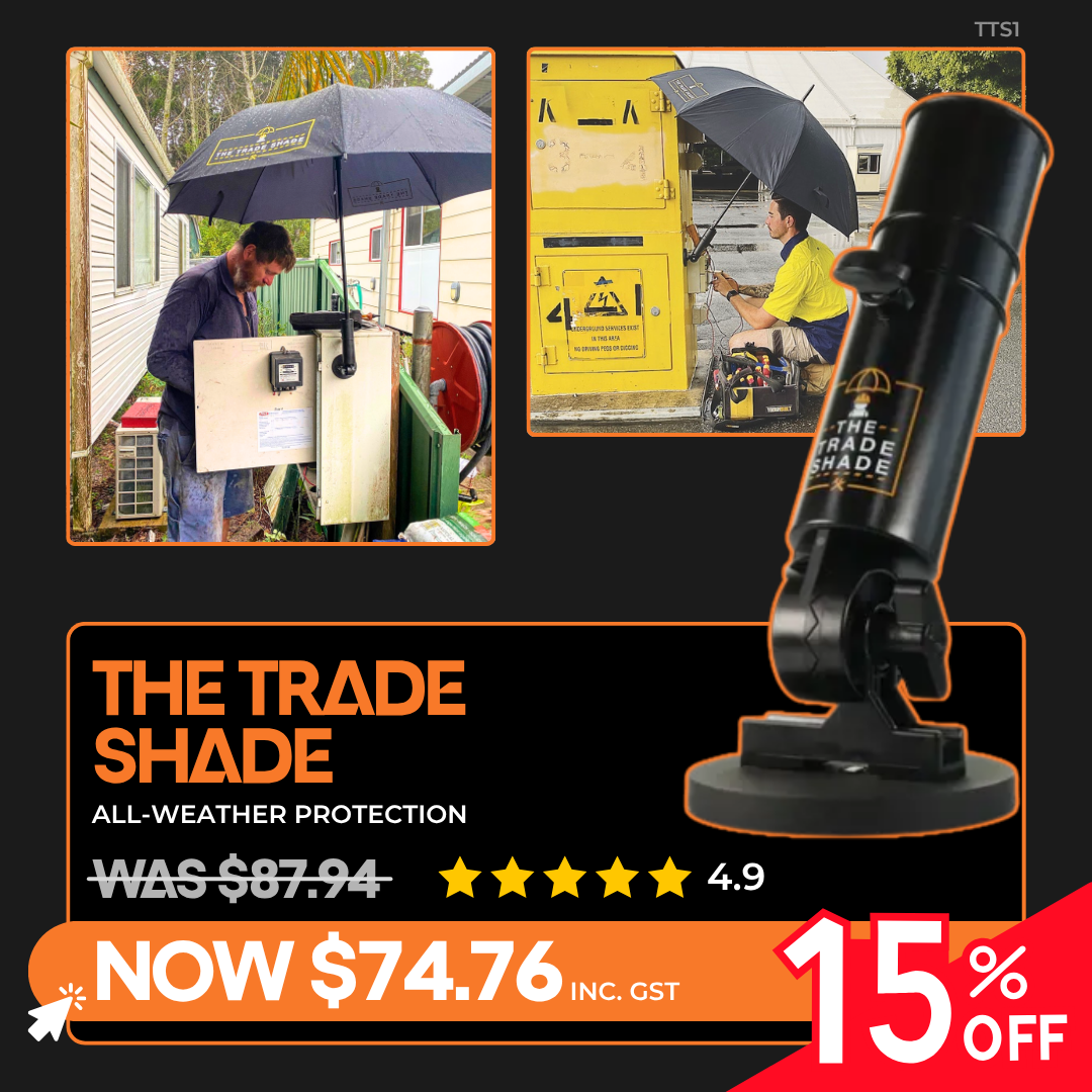 The Trade Shade umbrella on sale for $74.76, 15% off, with magnetic base, fast setup, and all-weather protection.