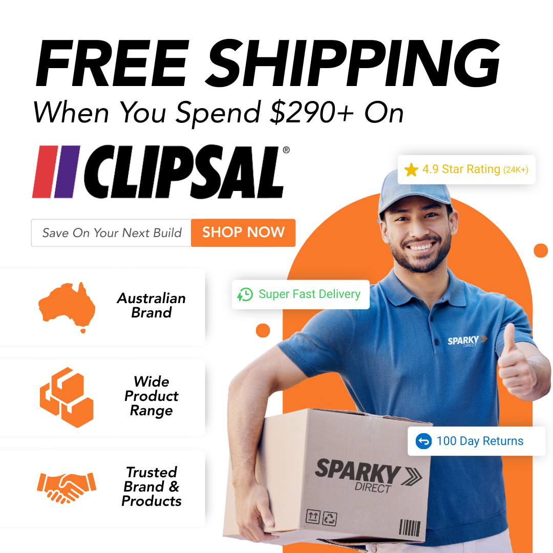 Click here for a promotional banner advertising a weekly draw to win 100% of your cart value back by spending $99 on Clipsal products.