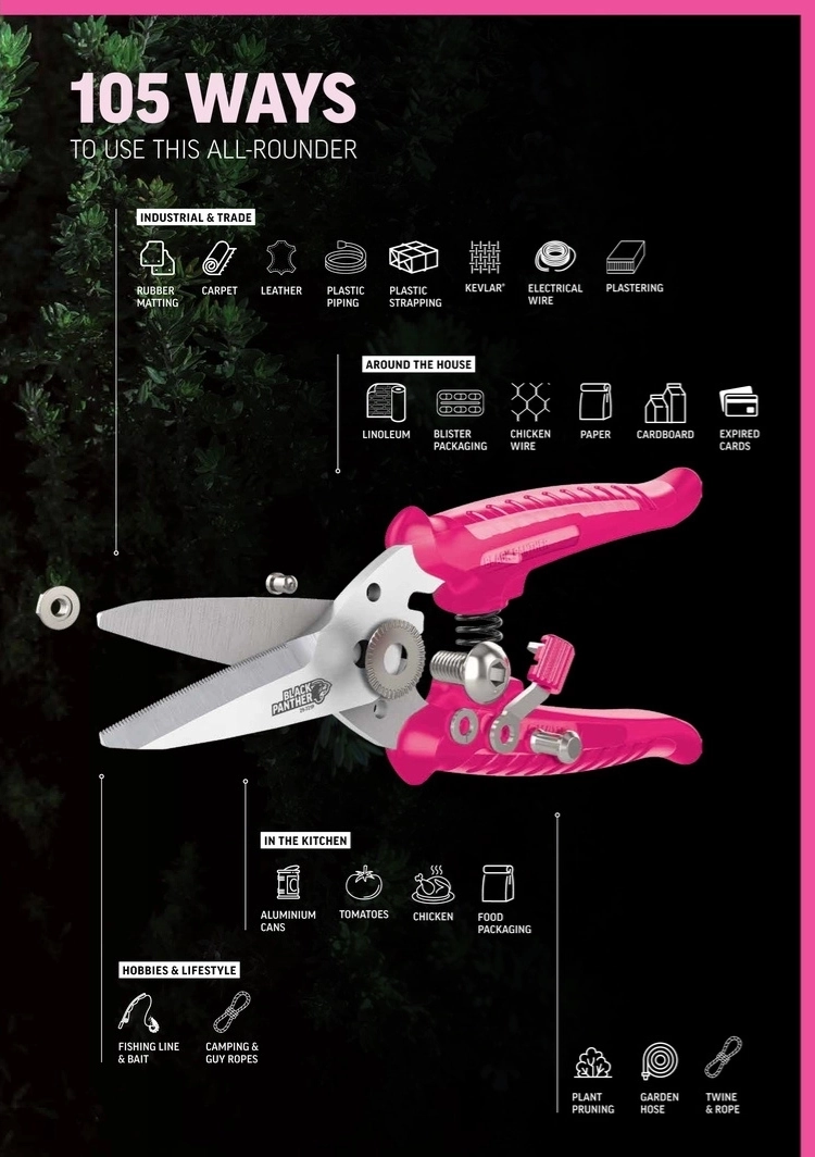 Click here for a breakdown of 105 ways to use Sterling Black Panther snips across trade, home, kitchen, and hobbies.
