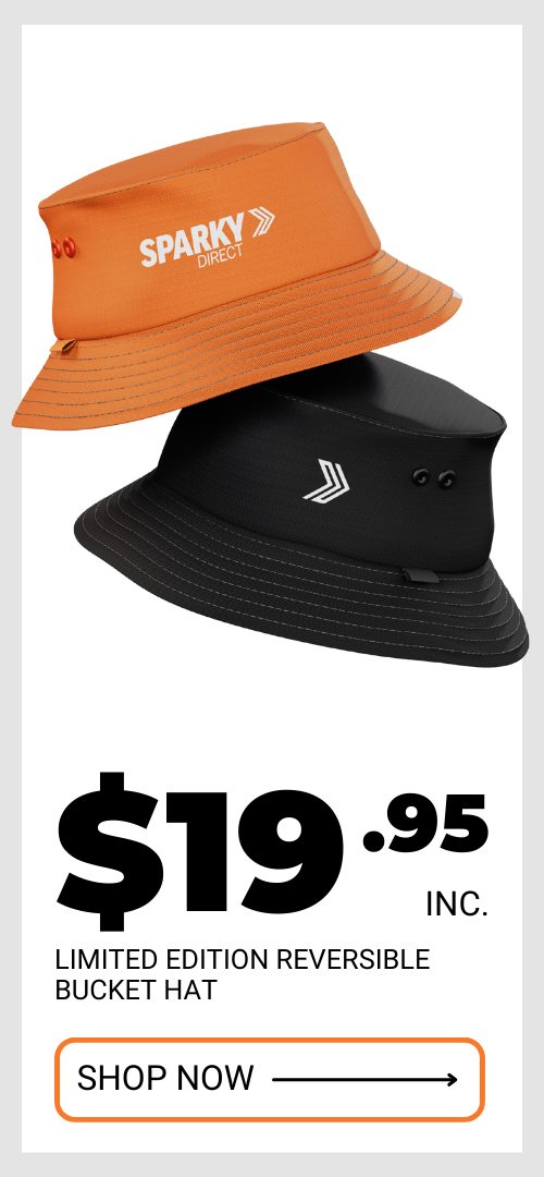 Click to shop the Sparky Direct Limited Edition Reversible Bucket Hat
