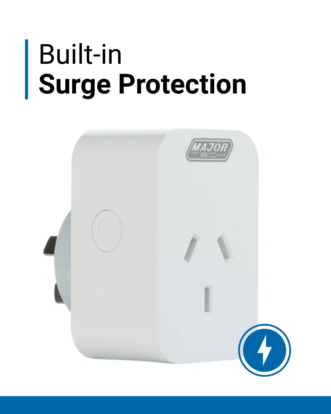 Major Tech smart plug with built-in surge protection