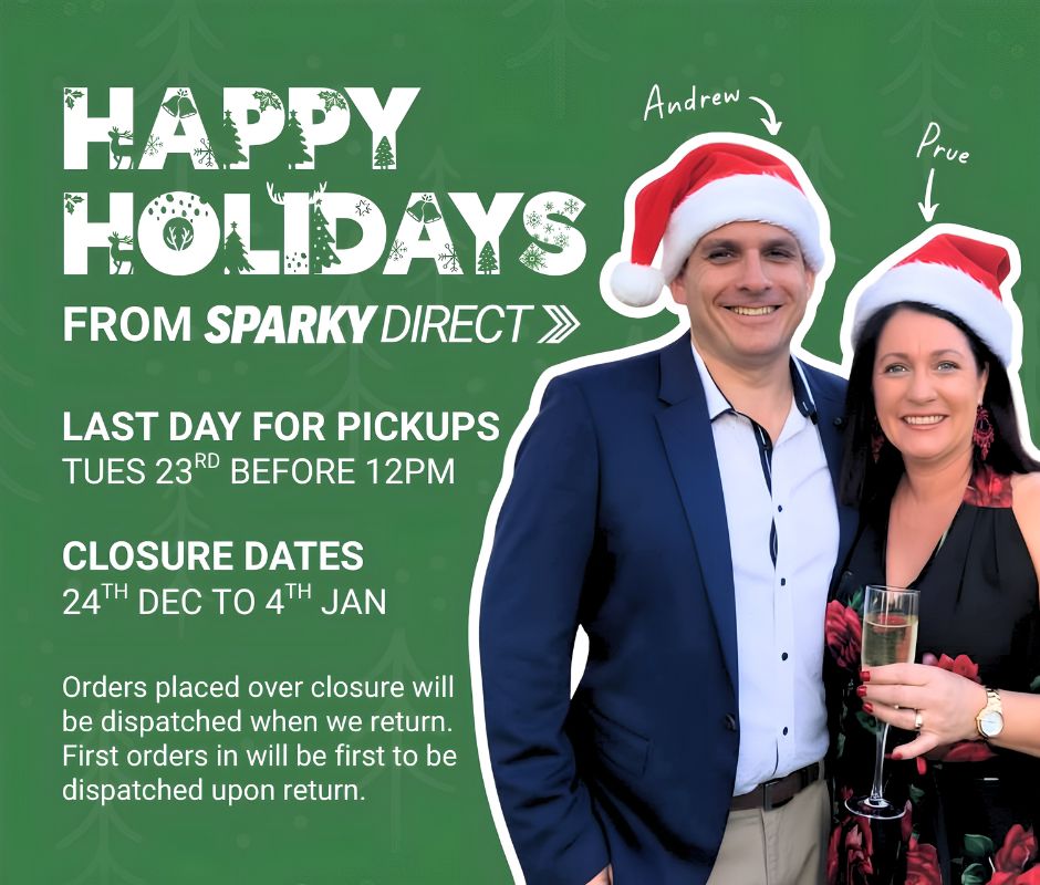Happy Holidays. Last day for pick ups is 23rd December 2025 before 12pm. We are closed from 24th December to 4th of January. Orders placed over closure will be dispatched when we return. First orders in will be first to be dispatched upon return.
