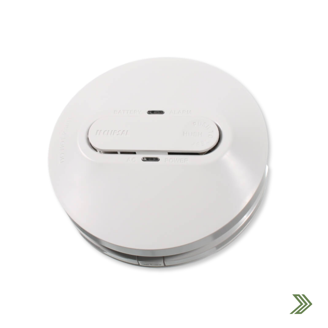 Click to shop Clipsal photoelectric smoke alarm 240V.