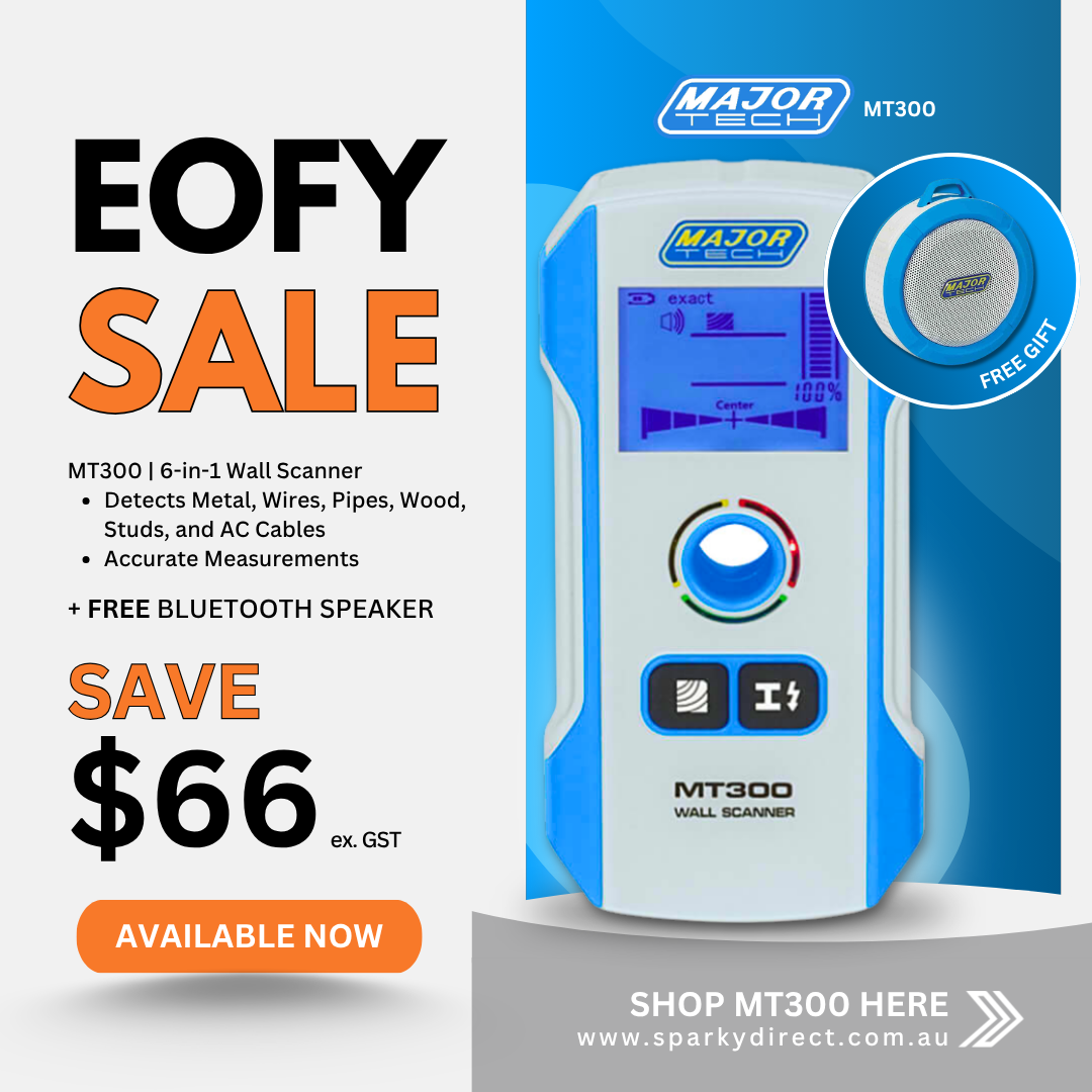 Click here for a wall scanner sale image highlighting detection features and a free Bluetooth speaker.