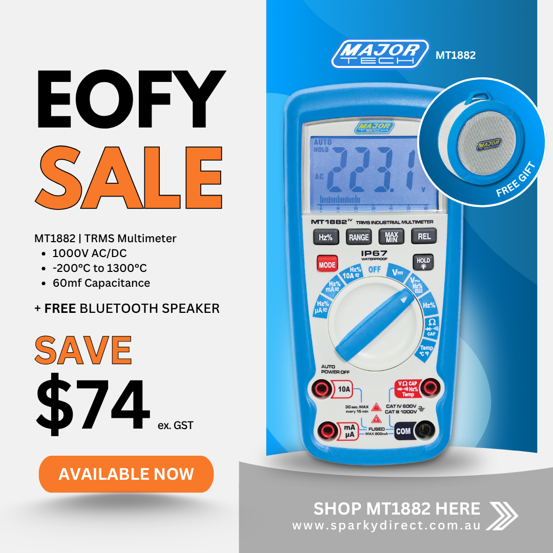 Click here for a TRMS multimeter promotion with measurement capabilities and a free Bluetooth speaker.