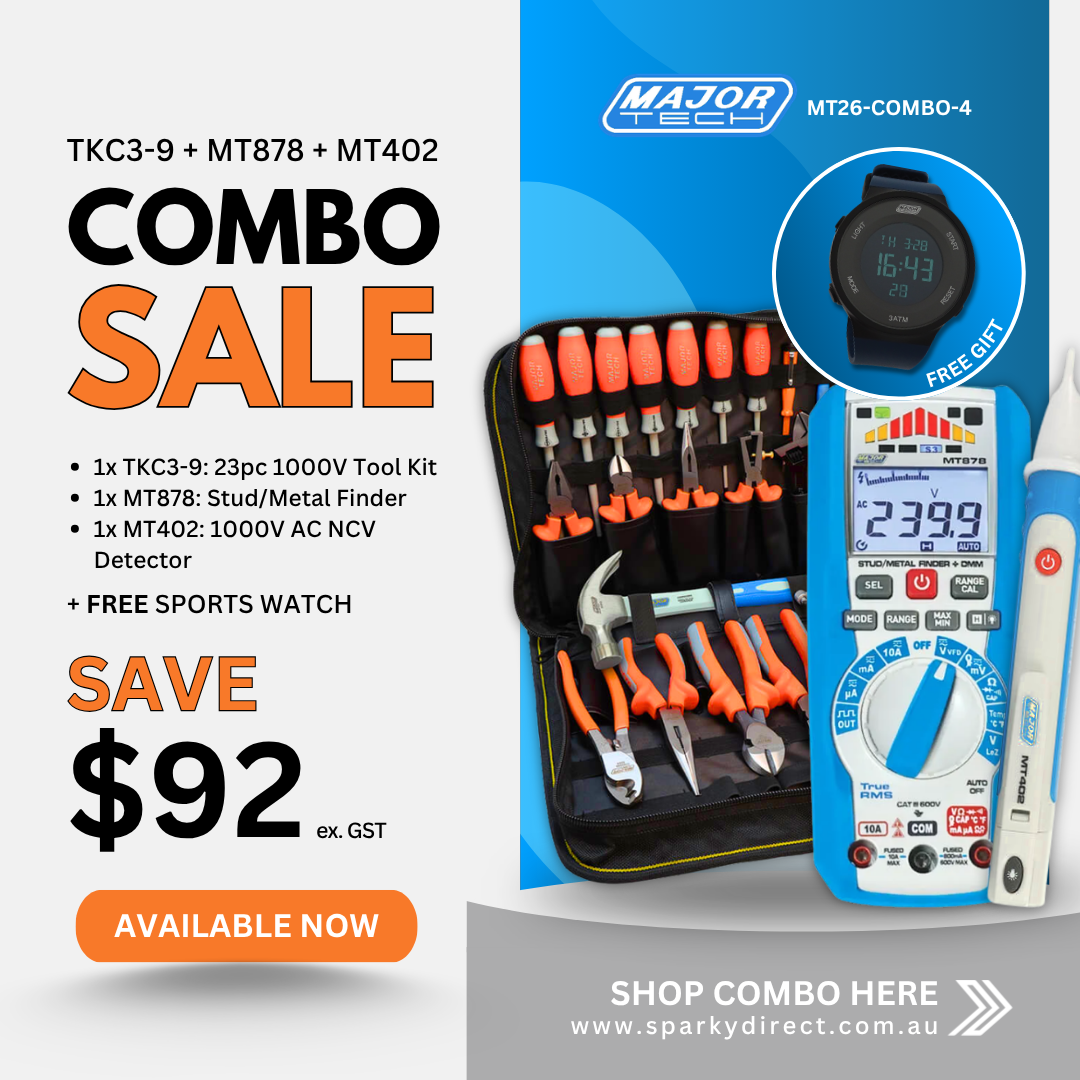 Click here for a combo kit with insulated tools, stud finder, and voltage detector plus free sports watch.