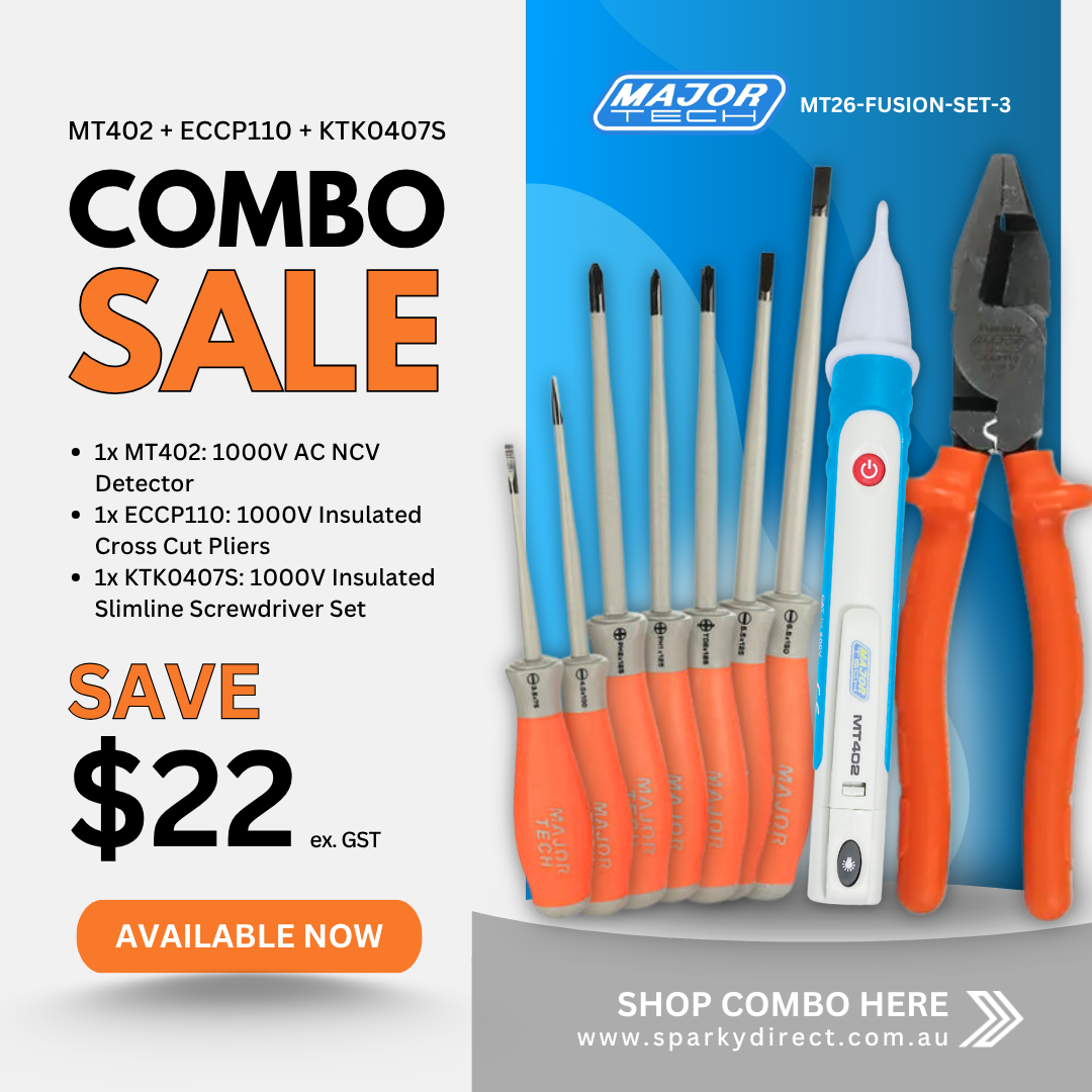Click here for a combo sale image showing insulated screwdrivers, pliers, and a voltage detector with discounted pricing.