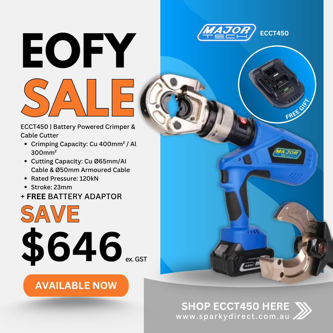 Click here for a heavy-duty battery-powered crimper and cable cutter with high cutting capacity and free battery adaptor included.