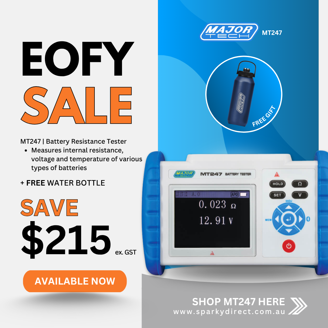 Click here for a battery resistance tester sale graphic including a free water bottle bonus.