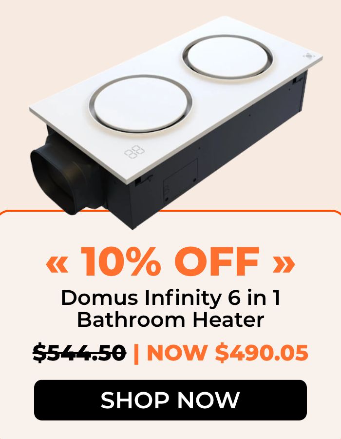 Domus Infinity 6 in 1 Bathroom Heater on sale for 10% off